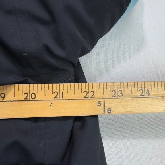 L.L. Bean Women’s XL Light Blue Black Insulated Winter Jacket Hooded Coat - Picture 5 of 6